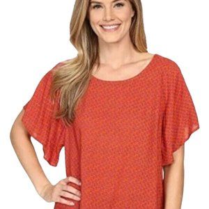 Prana Emmi Blouse Leaf Print